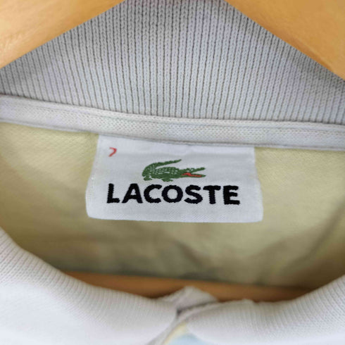 ラコステ LACOSTE マルチカラー ボーダー ポロシャツ メンズ