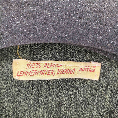 LEMMERMAYER VIENNA MADE IN AUSTRIA アルパカ100 総柄Vネックニット メンズ UK:42