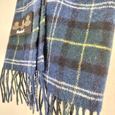 バブアー Barbour タータンチェック フリンジ マフラー メンズ