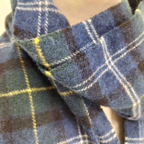 バブアー Barbour タータンチェック フリンジ マフラー メンズ