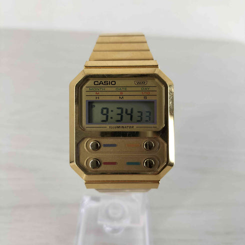 カシオ CASIO A100WEG-9AJ illuminator イルミネーター デジタルクォーツ メンズ FREE