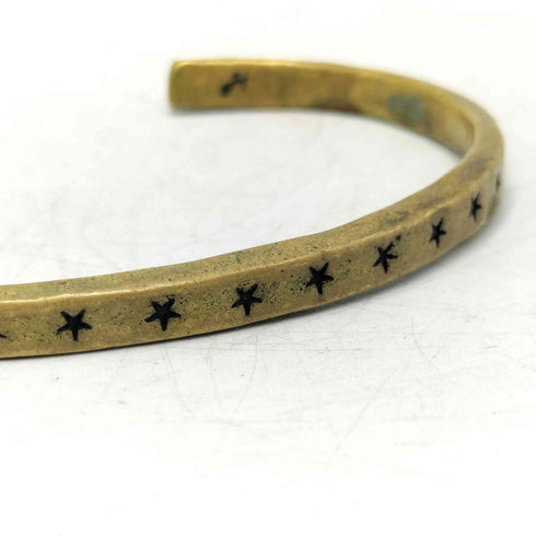Hawk Company H ホーク 真鍮 BRASS スター スタンプワーク バングル メンズ