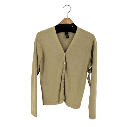 ローレンラルフローレン LAUREN RALPH LAUREN シルクコットン カーディガン レディース import:M