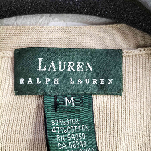 ローレンラルフローレン LAUREN RALPH LAUREN シルクコットン カーディガン レディース import:M