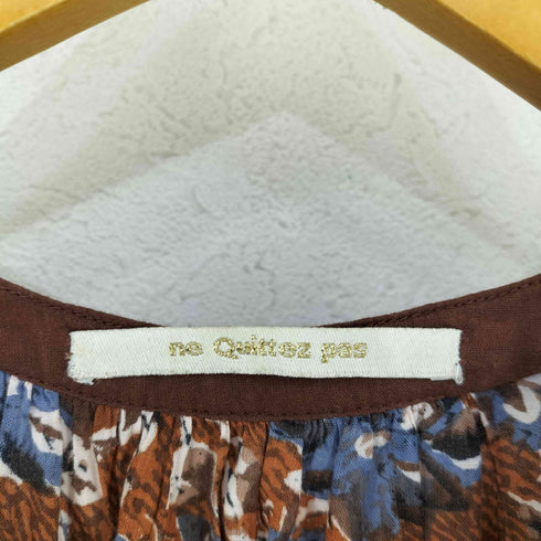 ヌキテパ NE QUITTEZ PAS 別注 COTTON ETHNIC PRINT DRESS レディース