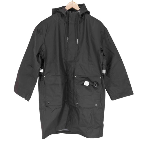 エイチアンドエム H&M バックプリントリフレクターデザインコート メンズ JPN:XS