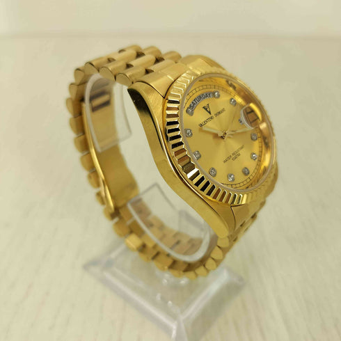 valentino domani ステンレススチール腕時計 メンズ