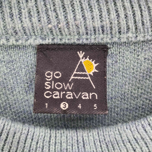 ゴースローキャラバン go slow caravan レオパード ゲッコー IMPACT エビ天 ジャガード ニット セーター ユニセックス レディース 3