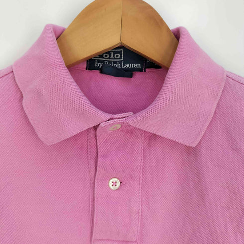 ポロバイラルフローレン Polo by RALPH LAUREN CUSTOM FIT ポニー刺繍 鹿の子 ポロシャツ メンズ import:XS