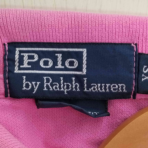 ポロバイラルフローレン Polo by RALPH LAUREN CUSTOM FIT ポニー刺繍 鹿の子 ポロシャツ メンズ import:XS