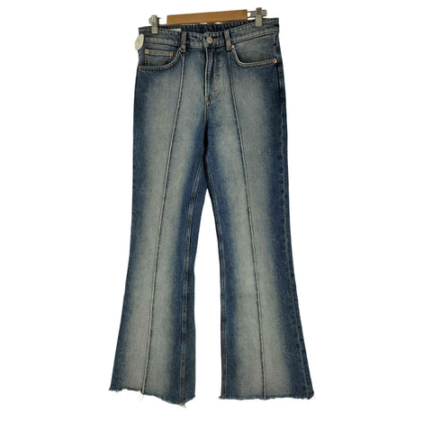 ザラ ZARA センターライン デニムフレアパンツ メンズ 40