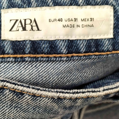 ザラ ZARA センターライン デニムフレアパンツ メンズ 40