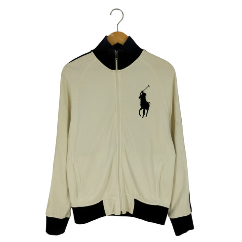 ポロバイラルフローレン Polo by RALPH LAUREN ビックポニー刺繍 コットン ニット ジャケット ドライバーズニット メンズ import:S