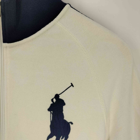 ポロバイラルフローレン Polo by RALPH LAUREN ビックポニー刺繍 コットン ニット ジャケット ドライバーズニット メンズ import:S