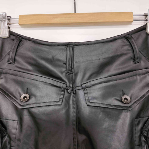 セブンユリウス _7 JULIUS 2024AW 877PAM9 Black Gasmask Cargo Pants COATED SATIN メンズ JPN:1