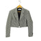 ザラ ZARA クロップド丈 ギンガムチェック ジャケット レディース import:M