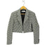 ザラ ZARA クロップド丈 ギンガムチェック ジャケット レディース import:M