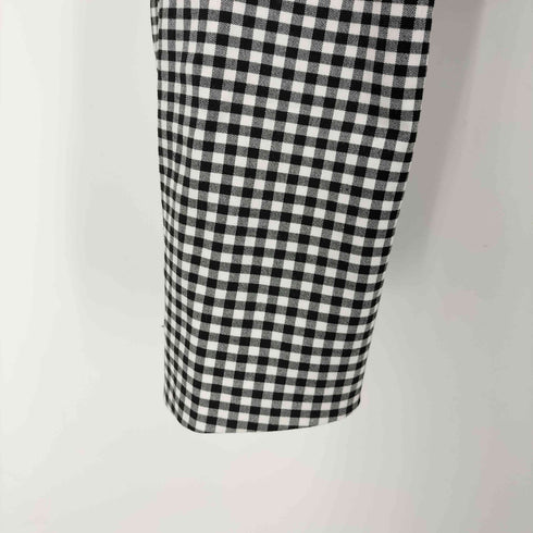 ザラ ZARA クロップド丈 ギンガムチェック ジャケット レディース import:M