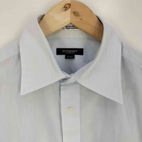 バーバリーロンドン BURBERRY LONDON コットンリネン ポケット レギュラーカラーシャツ メンズ 39-84