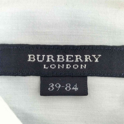 バーバリーロンドン BURBERRY LONDON コットンリネン ポケット レギュラーカラーシャツ メンズ 39-84
