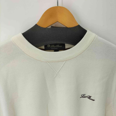 ロロピアーナ Loro Piana フロント刺繍 カシミヤ混 クルーネックウールニット メンズ 4XL