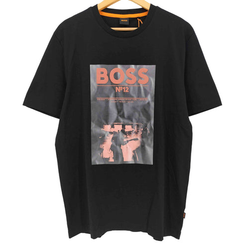 ヒューゴボス HUGO BOSS Ticket T-shirt フォトプリント クルーネックTシャツ メンズ import:L