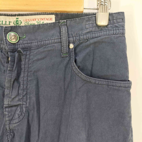 ルイジボレッリ LUIGI BORRELLI LUXURY VINTAGE イアリア製 ボタンフライ ストレッチ コーデュロイパンツ メンズ ITALY:32