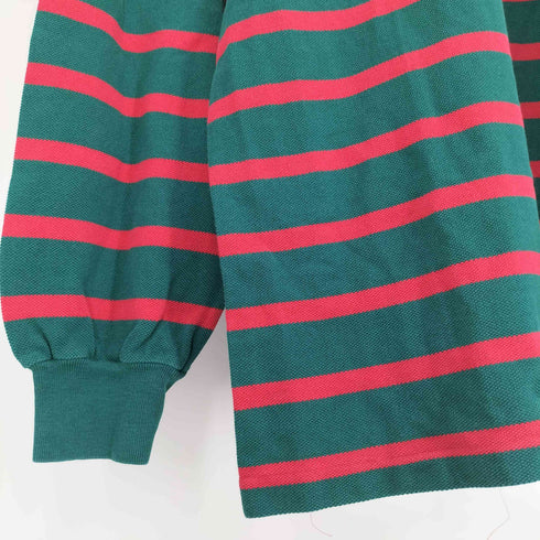 シュミーズラコステ CHEMISE LACOSTE ロゴ 刺繍 ボーダー柄 L/S ポロシャツ メンズ US:4