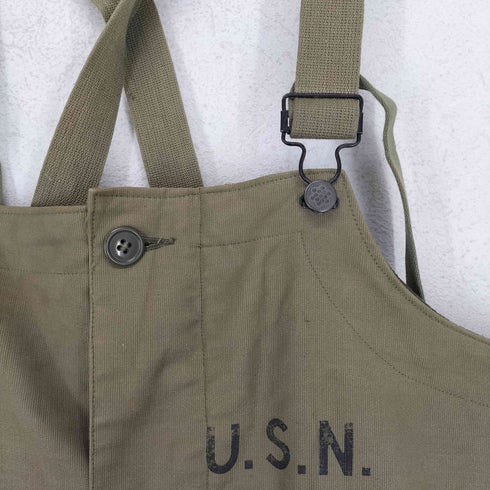 ユーエスネイビー U.S.NAVY 40s CONTRACT NXsx63396 デッキオーバーオール メンズ JPN:M