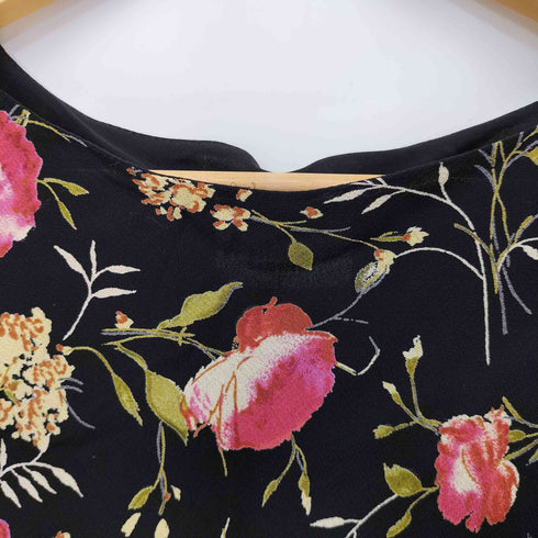 KATHLEEN SOMMERS MADE IN THE USA 花柄レーヨンS/Sワンピース レディース