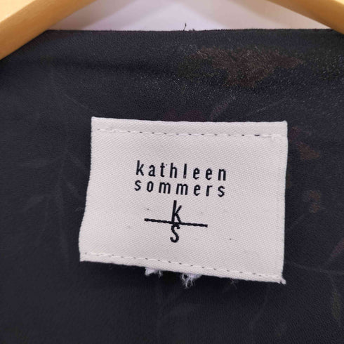 KATHLEEN SOMMERS MADE IN THE USA 花柄レーヨンS/Sワンピース レディース