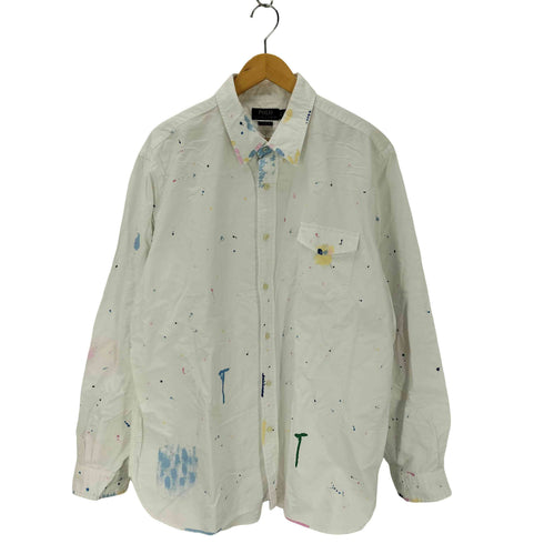 ポロラルフローレン POLO RALPH LAUREN ペイントプリント オックスフォードシャツ メンズ XXL