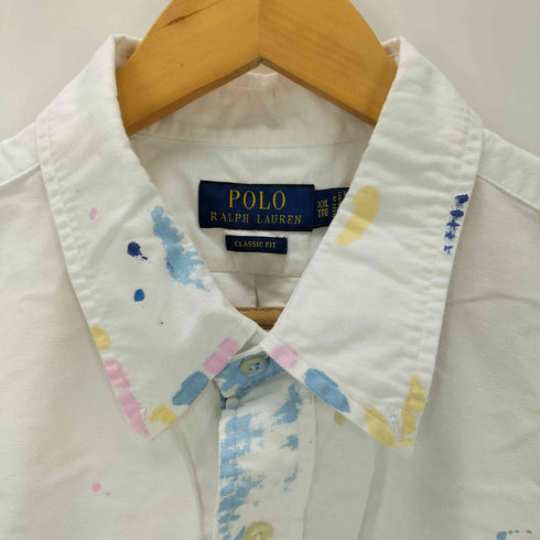 ポロラルフローレン POLO RALPH LAUREN ペイントプリント オックスフォードシャツ メンズ XXL