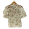 ウィルセレクション WILLSELECTION 23SS ウォーターラインフラワーブラウス レディース JPN:M