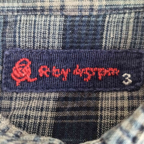 アールバイフォーティーファイブアールピーエム R by 45rpm チェック プルオーバーシャツ メンズ 3