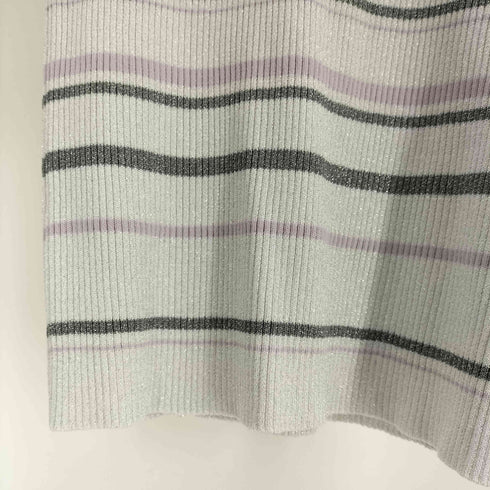 リエンダ rienda 24SS スリーブレス ラメ ウォッシャブル Knit TOP レディース FREE