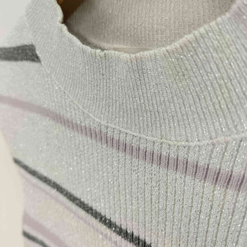 リエンダ rienda 24SS スリーブレス ラメ ウォッシャブル Knit TOP レディース FREE
