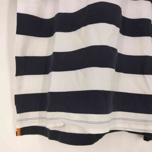 ポールスミスロンドン Paul Smith LONDON ワンポイント刺繍 ボーダー 鹿の子 ポロシャツ メンズ import:M