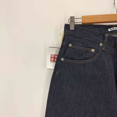オーラリー AURALEE HARD TWIST DENIM WIDE PANTS メンズ 28