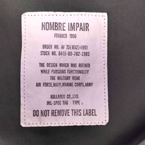 ノンブルアンペール NOMBRE IMPAIR Military Shirt Jacket レディース FREE