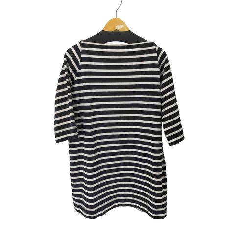 トラディショナルウェザーウェア Traditional Weatherwear WIDE BOAT/N 3/4 SLV OP ワイドボートネックボーダーワンピース レディース import:S