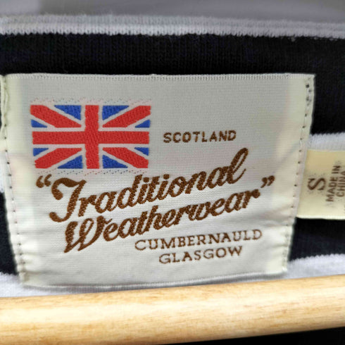 トラディショナルウェザーウェア Traditional Weatherwear WIDE BOAT/N 3/4 SLV OP ワイドボートネックボーダーワンピース レディース import:S