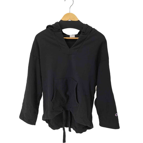 チャンピオン Champion ワンポイントロゴ リバースウィーブ ヘンリーネックスウェットシャツ レディース JPN:M