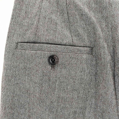 ユナイテッドアローズグリーンレーベルリラクシング UNITED ARROWS green label relaxing ホームスパン ハイチェスト パンツ ―帯電防止― レディース JPN:36