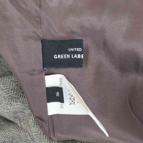 ユナイテッドアローズグリーンレーベルリラクシング UNITED ARROWS green label relaxing ホームスパン ハイチェスト パンツ ―帯電防止― レディース JPN:36