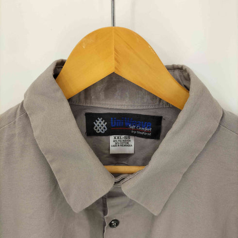 Uni Weave ポリ コットン S/S ワークシャツ メンズ XXL