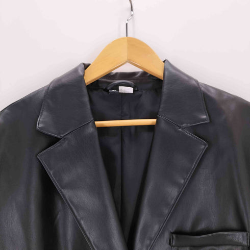 エイチアンドエム H&M エコレザーテーラードジャケット メンズ JPN:M