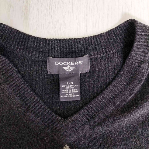 ドッカーズ DOCKERS アーガイル アクリルべスト メンズ JPN:L