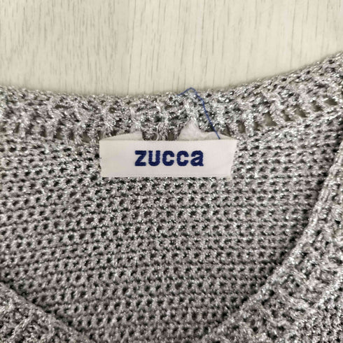 ズッカ ZUCCa ラメ加工レーヨンカーディガン レディース JPN:M