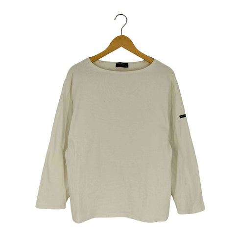 セントジェームスアトリエ SAINT JAMES LATELIER フランス製 無地 ボートネック Tシャツ バスクシャツ メンズ FR:5